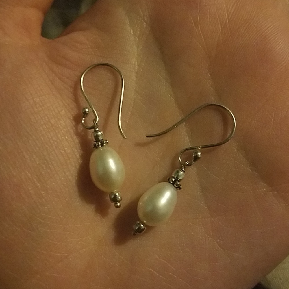 Pearl earrings